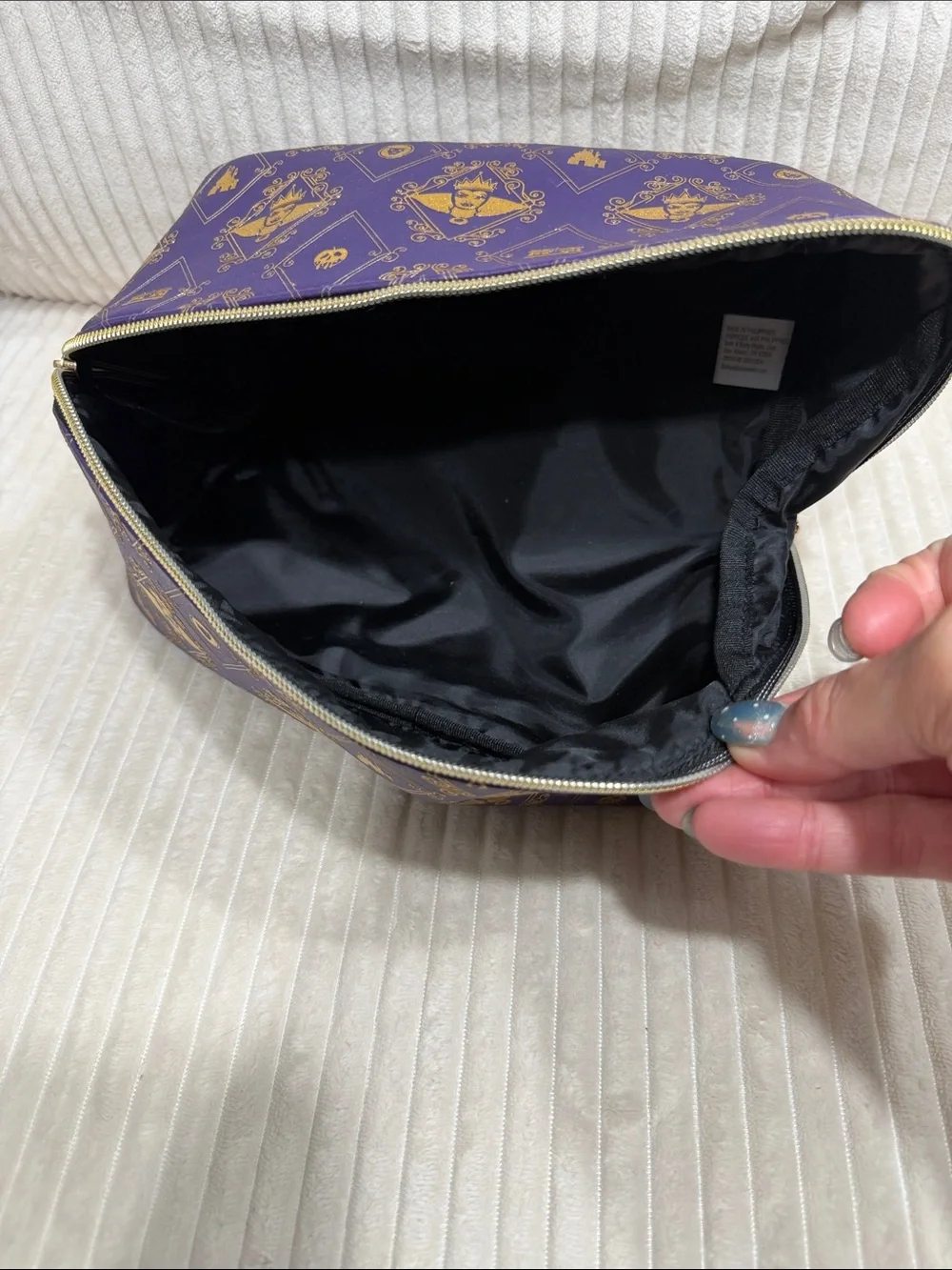 Bath & Body Works Disney Villains Evil Queen cosmetic bag.